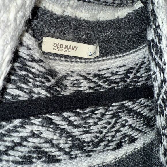 Old Navy Thick Cardigan Winter Sweater in Grays Sz Large - Picture 3 of 5